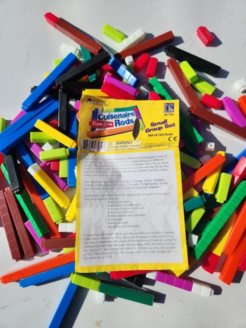 Learning Resources Connecting Cuisenaire Rods Educational Math Toys Manipulative
